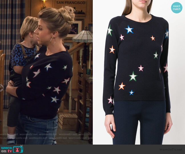 Chinti & Parker 3D star sweater worn by Stephanie Tanner (Jodie Sweetin) on Fuller House