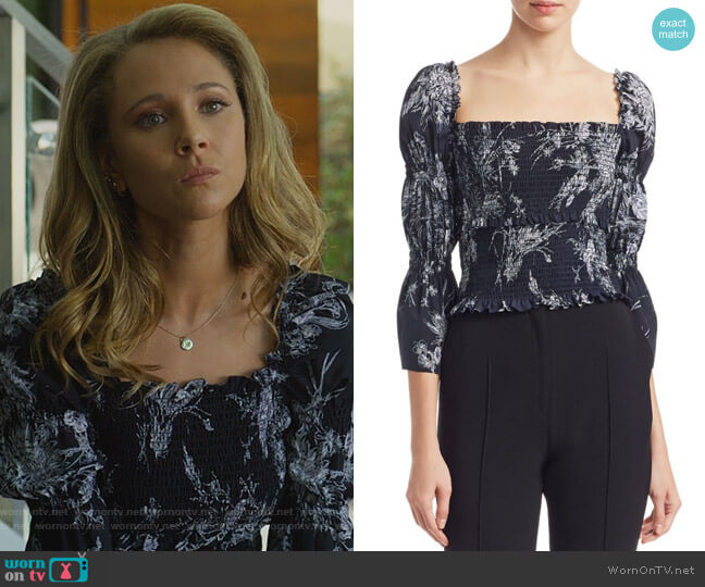 Cinq a Sept Adelaide Top worn by Veronica Newell (Juno Temple) on Dirty John