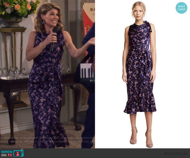 Cinq a Sept Nanon Dress worn by Rebecca Katsopolis (Lori Loughlin) on Fuller House