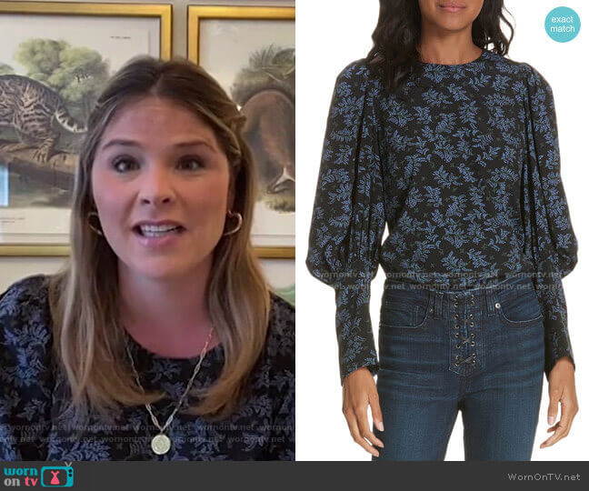 Veronica Beard Clarke Top worn by Jenna Bush Hager on Today