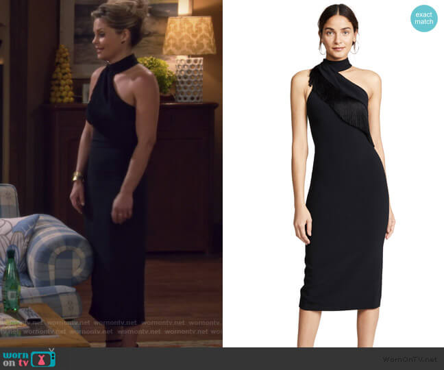 Cushnie Pencil Dress with Fringe worn by DJ Tanner-Fuller (Candace Cameron Bure) on Fuller House