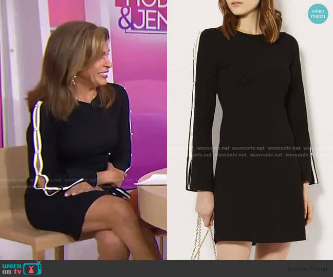 Karen Millen Cut-Out Knitted A-Line Dress worn by Hoda Kotb on Today