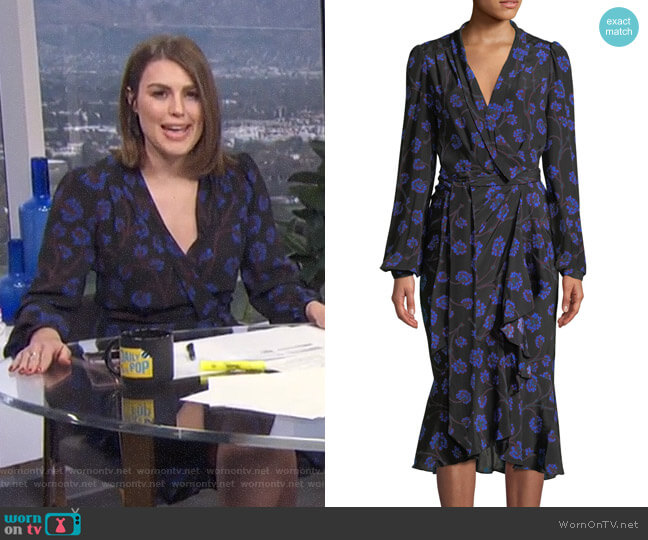 Diane von Furstenberg Carla Dress worn by Carissa Loethen Culiner on E! News