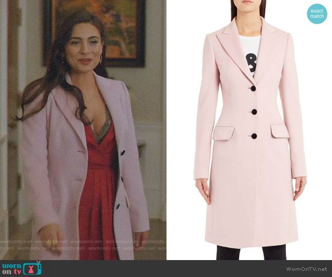 Dolce & Gabbana Wool Coat worn by Cristal Jennings (Daniella Alonso) on Dynasty