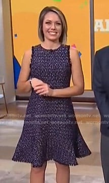 Dylan’s tweed sleeveless dress on Today