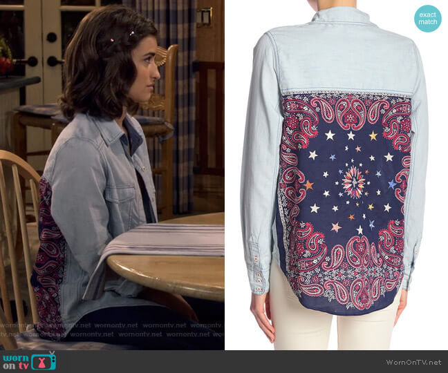 Free People Bandana Bandit Top worn by Ramona Gibbler (Soni Nicole Bringas) on Fuller House