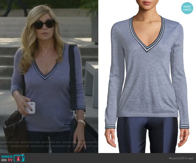 Gabriela Hearst Alba Sweater worn by Debra Newell (Connie Britton) on Dirty John