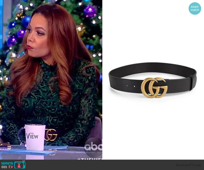 Gucci Leather Belt with Double G Buckle