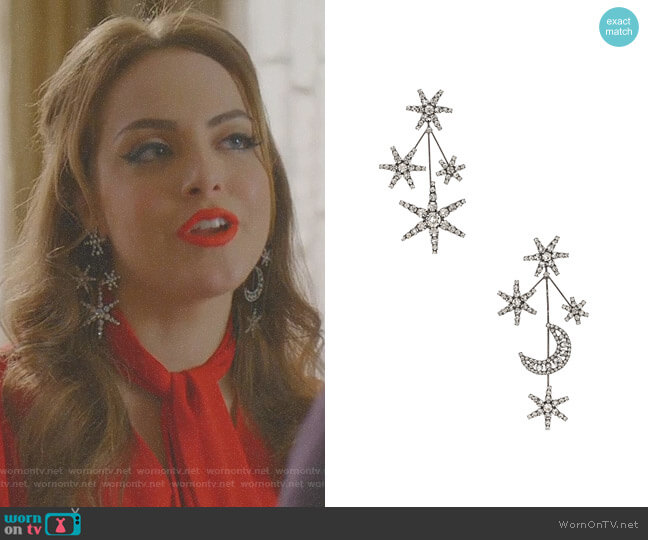 Jennifer Behr Andromeda Earring worn by Fallon Carrington (Elizabeth Gillies) on Dynasty