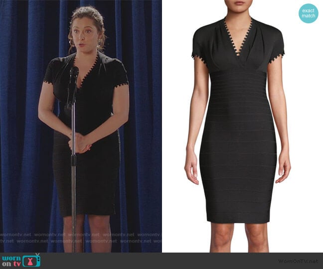 Herve Leger Crepe Bandage Dress worn by Rebecca Bunch (Rachel Bloom) on Crazy Ex-Girlfriend