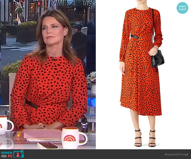 Hunter Bell Lawton Dress worn by Savannah Guthrie on Today
