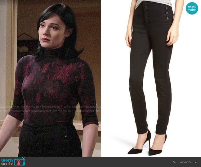 J Brand Natasha Jeans worn by Tessa Porter (Cait Fairbanks) on The Young and the Restless