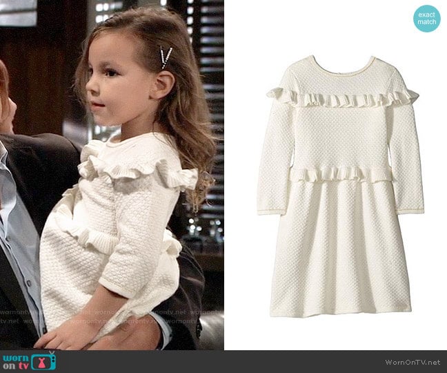 Janie and Jack Double Ruffle Sweater Dress