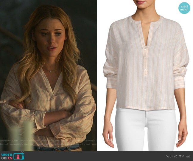 Joie Bekette Blouse worn by Karolina Dean (Virginia Gardner) on Marvels Runaways