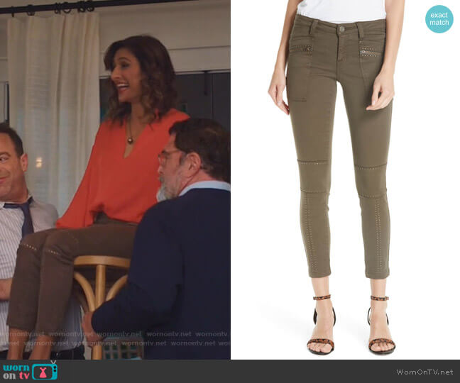 Joie Hazina Pants worn by Emet Kamala-Sweetzer (Sarayu Blue) on I Feel Bad