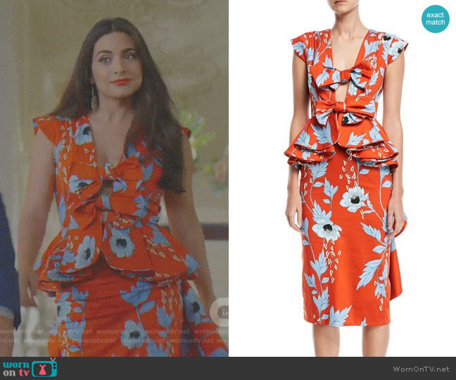 Johanna Ortiz Kalahari Dress worn by Cristal Jennings (Daniella Alonso) on Dynasty