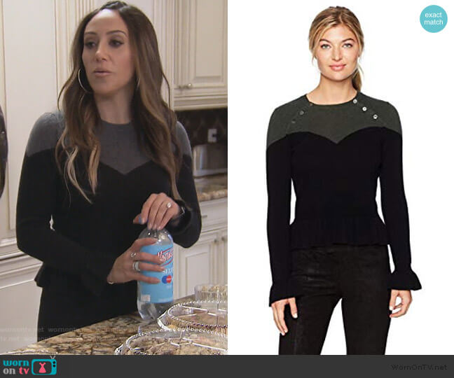Minnie Rose Corset Sweater worn by Melissa Gorga on The Real Housewives of New Jersey