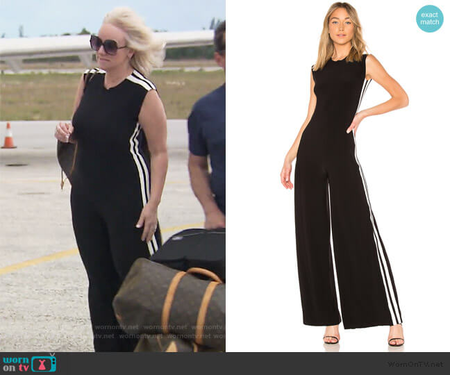 Norma Kamali Side Stripe Jumpsuit worn by Margaret Josephs on The Real Housewives of New Jersey