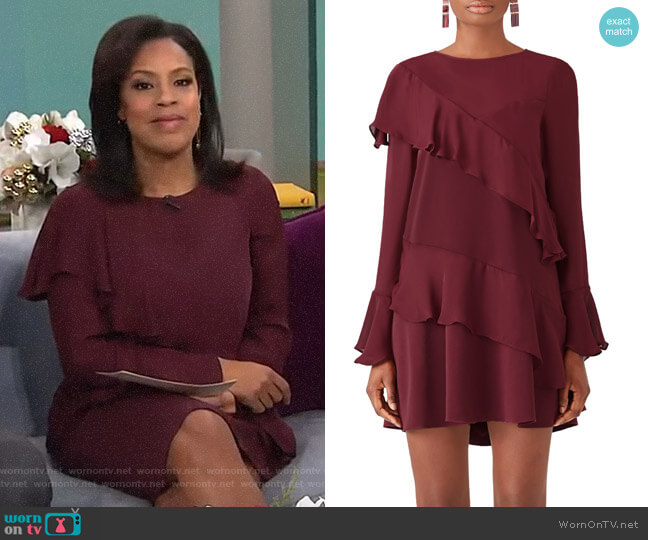 Parker Evony Combo Dress worn by Sheinelle Jones on Today