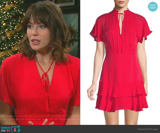 Parker Natalie Dress worn by Sarah Horton (Linsey Godfrey) on Days of our Lives
