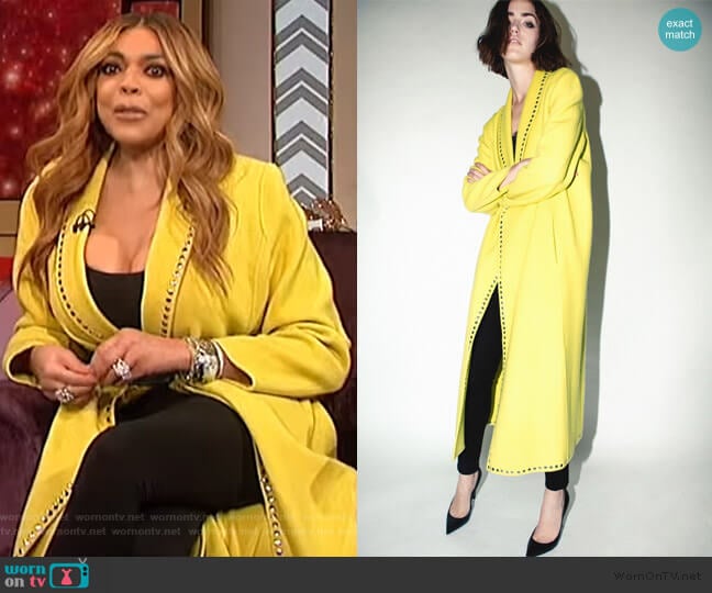 Robert Rodriguez Coat with Studs worn by Wendy Williams on The Wendy Williams Show