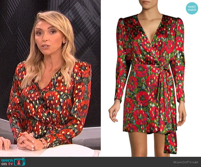 The Kooples Metallic Rose Mini Dress worn by Giuliana Rancic on E! News