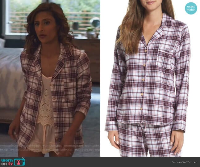 Ugg Raven Plaid Pajamas worn by Emet Kamala-Sweetzer (Sarayu Blue) on I Feel Bad