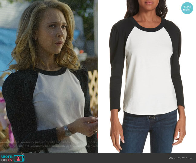 Veronica Beard Josey Tee worn by Veronica Newell (Juno Temple) on Dirty John