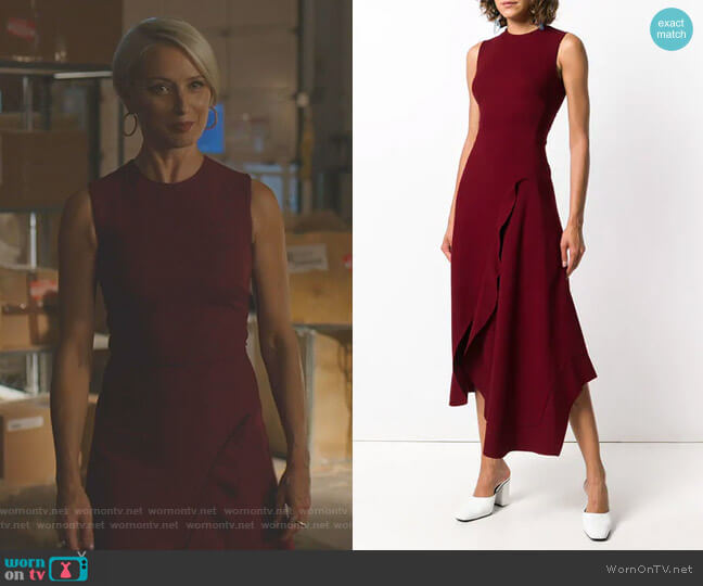 Victoria Beckham Sleeveless Midi Dress worn by Ada Stone (Katherine LaNasa) on Dynasty