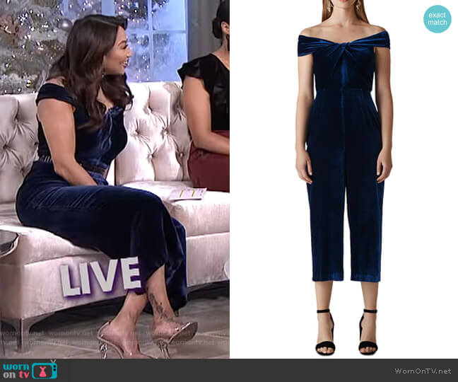 Whistles Contanza Jumpsuit worn by Jeannie Mai on The Real