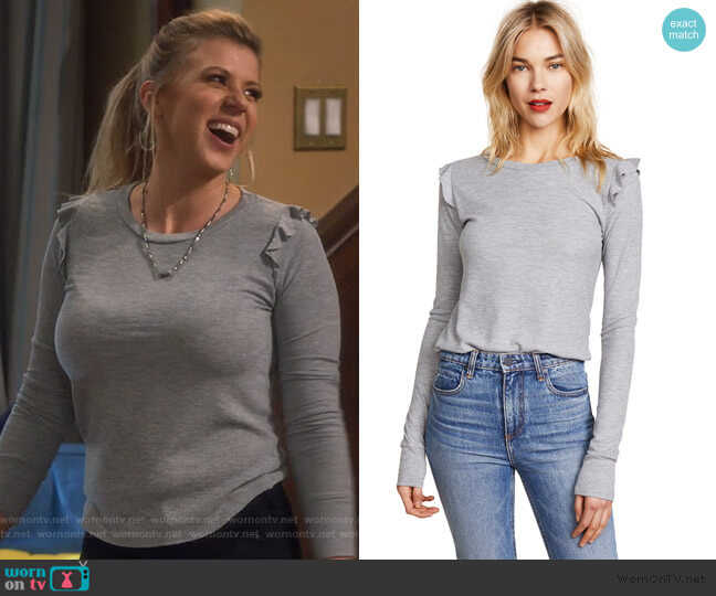 Wildfox Medley Long Sleeve Tee worn by Stephanie Tanner (Jodie Sweetin) on Fuller House