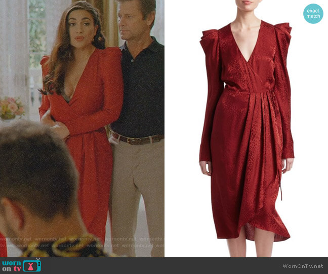 A.L.C. Carolina Dress worn by Cristal Jennings (Daniella Alonso) on Dynasty