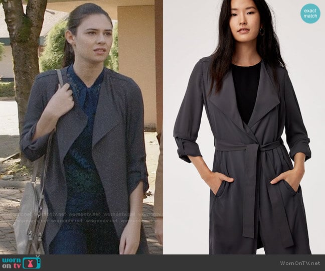 Babaton Quincey Jacket in Kinetic worn by Nia Nal (Nicole Maines) on Supergirl