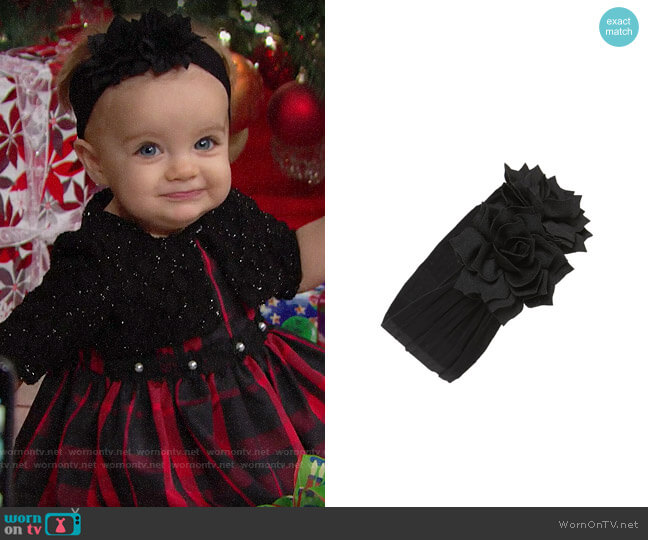 Baby Bling Holiday Poinsettia Flower Headband
