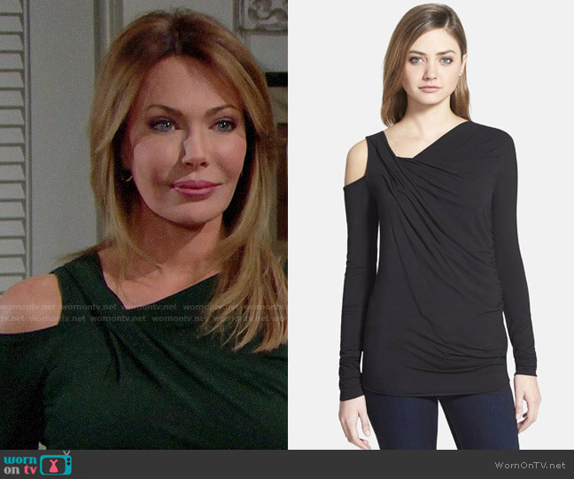 Bailey 44 Victoria Falls Long Sleeve Top worn by Taylor Hayes (Hunter Tylo) on The Bold and the Beautiful