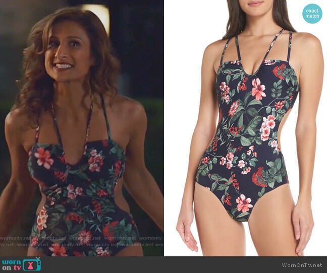 Chelsea28 Makenna One-Piece Swimsuit worn by Emet Kamala-Sweetzer (Sarayu Blue) on I Feel Bad