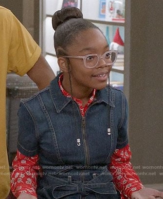 Diane’s denim jumpsuit on Black-ish