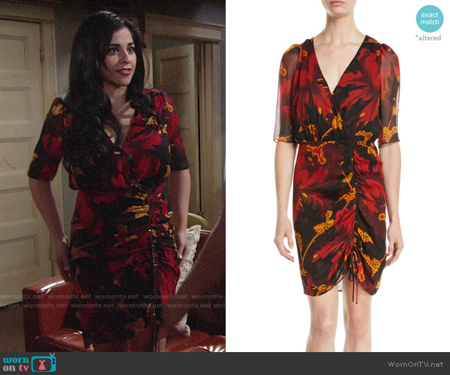 Diane von Furstenberg Kelda Dress worn by Mia Rosales (Noemi Gonzalez) on The Young and the Restless