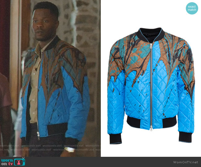 Dries Van Noten Reversible Bomber Jacket worn by Jeff Colby (Sam Adegoke) on Dynasty