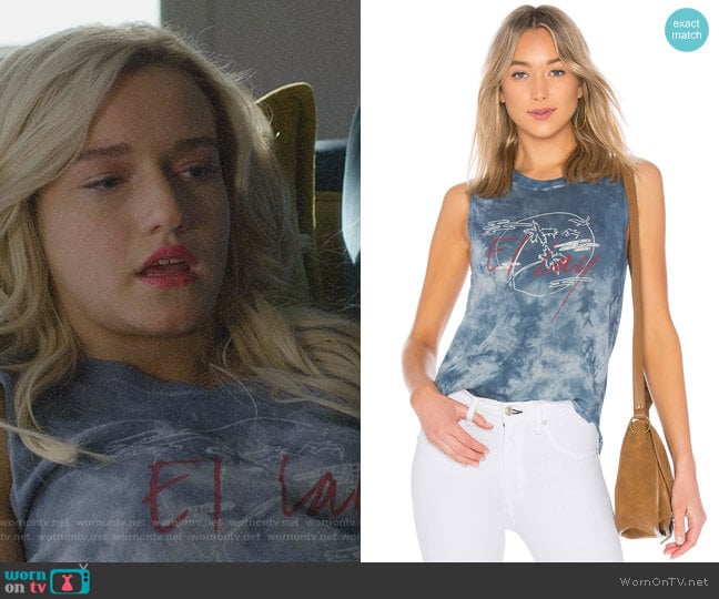 Raquel Allegra El Lay Muscle Tee worn by Terra Newell (Julia Garner) on Dirty John