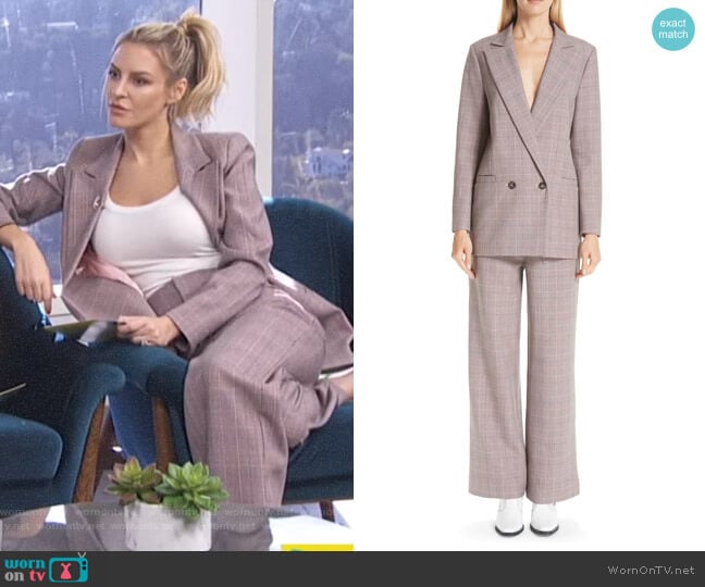 Ganni Suiting Blazer worn by Morgan Stewart on E! News