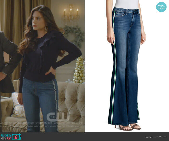 L'Agence Solana Jeans worn by Cristal Jennings (Daniella Alonso) on Dynasty