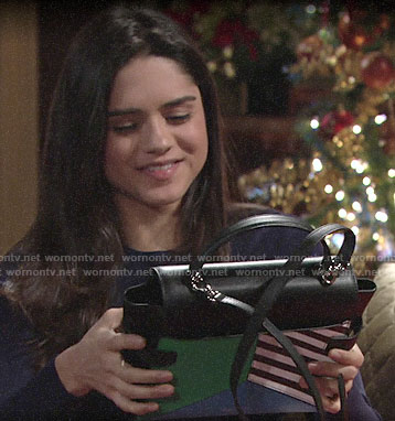 Lola’s bag from Kyle for Christmas on The Young and the Restless