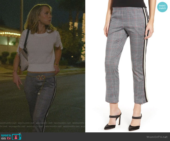 Pam & Gela Side Stripe Crop Pants worn by Veronica Newell (Juno Temple) on Dirty John