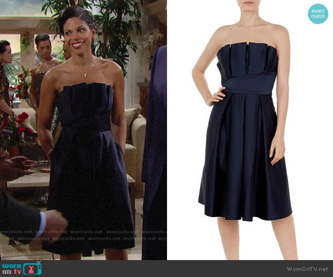 Ted Baker Pippaa Dress worn by Maya Avant (Karla Mosley) on The Bold and the Beautiful