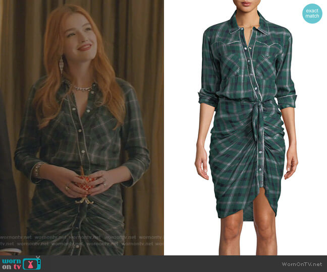 Veronica Beard Sierra Shirtdress worn by Kirby Anders (Maddison Brown) on Dynasty