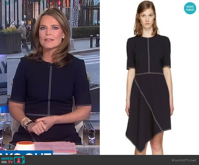 Stella McCartney Wool Stitching Dress worn by Savannah Guthrie on Today