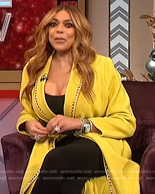 Wendy’s yellow studded coat on The Talk