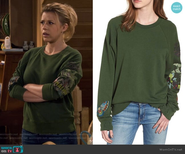 Zadig & Voltaire Upper Bis Brode Sweatshirt worn by Stephanie Tanner (Jodie Sweetin) on Fuller House