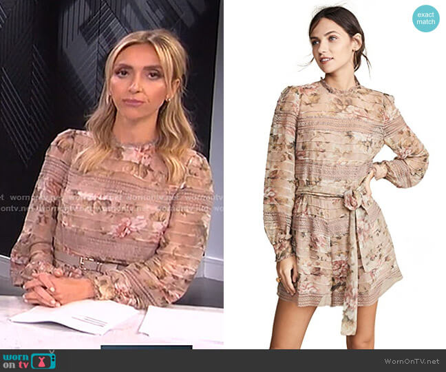Zimmermann Fleeting Pintuck Romper worn by Giuliana Rancic on E! News